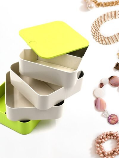 Rotating Jewelry Box – 4-Layer 360° Organizer for Accessories | Organivo