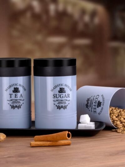 Airtight Food Containers � 3 Pc Tea Coffee Sugar Set | Tidy Table