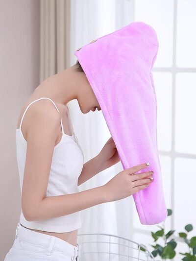 Microfiber Hair Drying Towel – Super Absorbent & Quick Dry | VelvaBloom