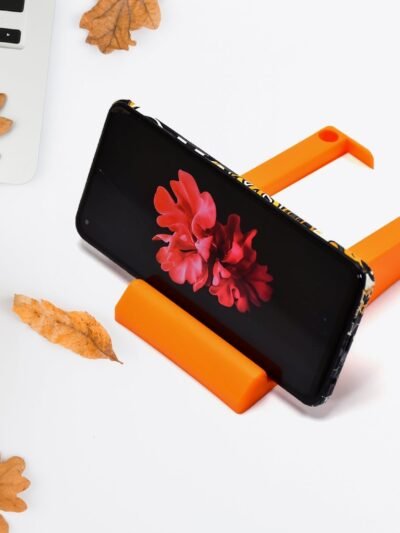 Plastic Business Card & Mobile Holder � Space-Saving Desk Organizer