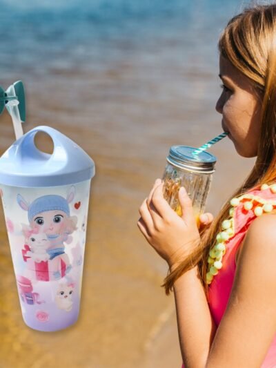 Unicorn Water Bottle – LED Light-Up Spill-Proof Sipper for Kids | TinyTrendy