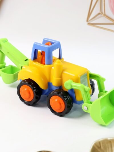 Construction Vehicle Toy Set – 4-Piece Durable Mini Trucks for Kids