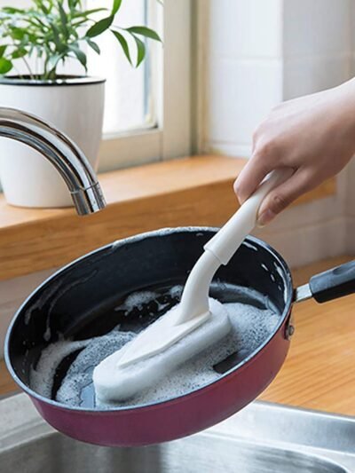 Triangle Cleaning Brush – Kitchen & Bathroom Scrubber | Velvet Wipe
