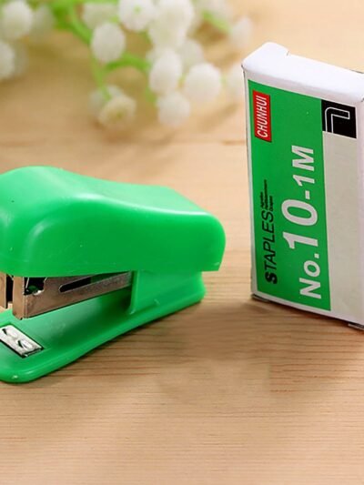 Mini Stapler Set – 20 Pcs with Assorted Colors & Staples