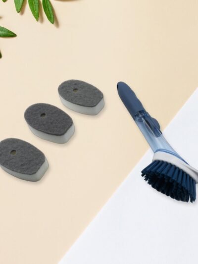Soap Dispensing Dish Brush – 1 Handle & 3 Refills | VelvetBubbles