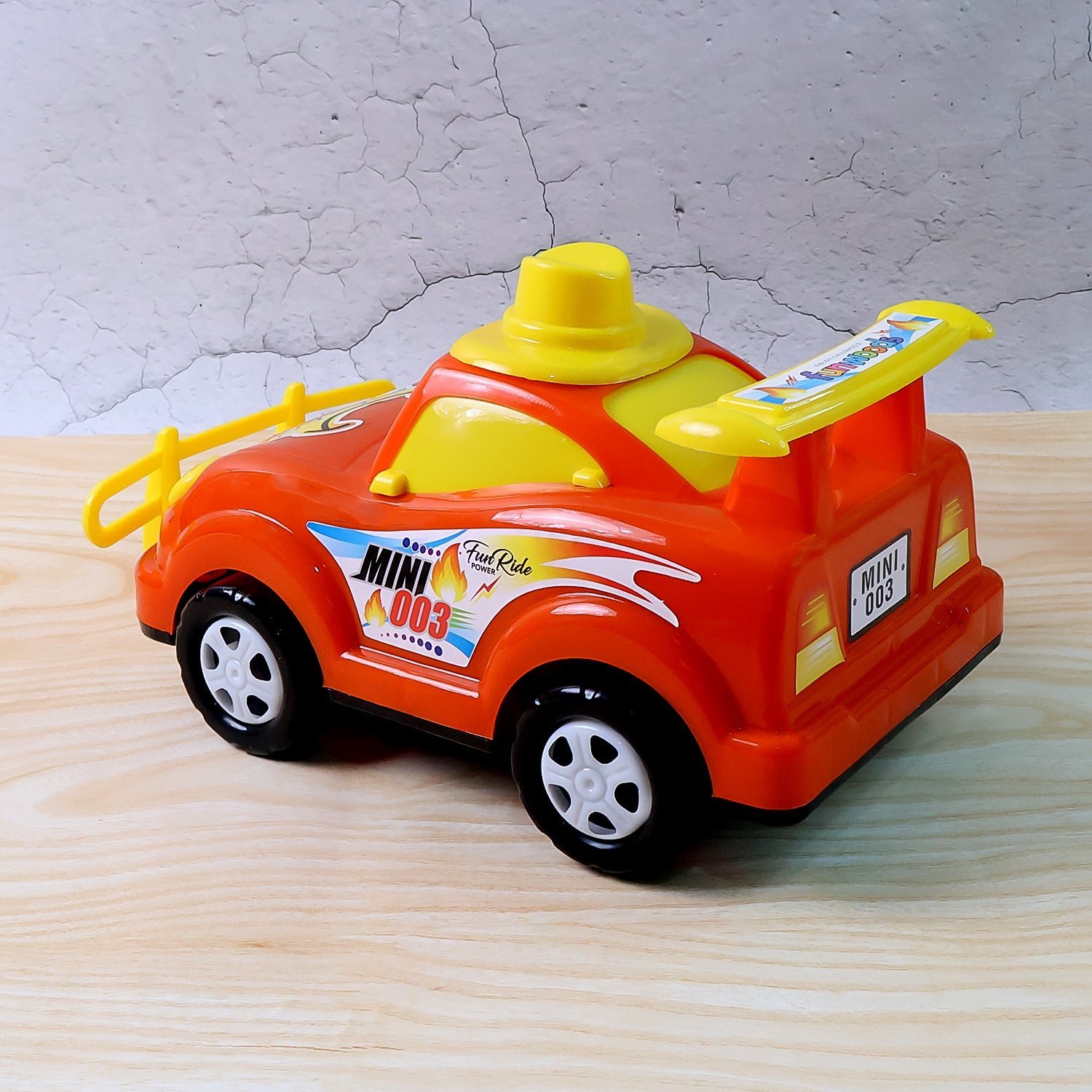 Friction-Powered Cartoon Racing Car Toy � Battery-Free & Sturdy