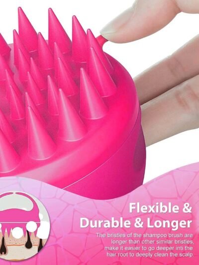 Scalp Massager Comb – Soft Silicone Brush for Hair Health | Velvet Wellness