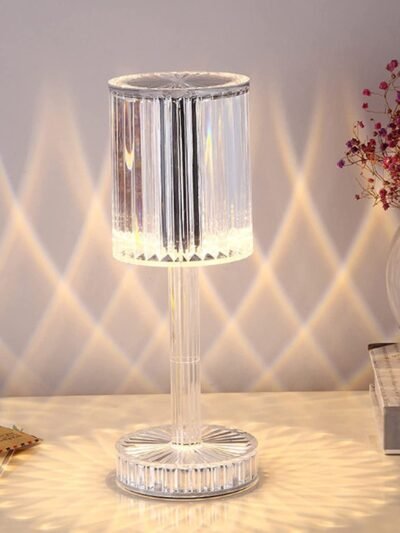 Crystal Table Lamp – Touch Control, USB Charging | Tidy Table