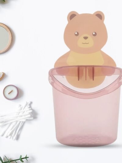 Teddy Bear Toothbrush Holder – Wall Mount, Self-Adhesive | BrushedUp