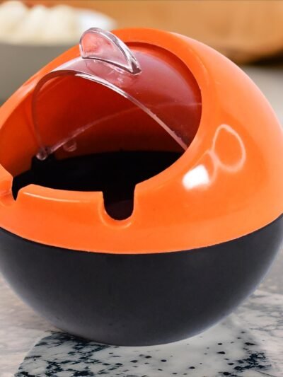 Ball Ashtray with Lid – Windproof Portable PP Plastic Ashtray