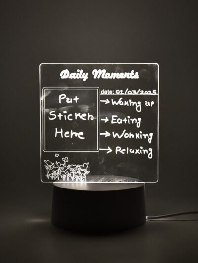 Acrylic Decorative Lamp – 3D Message Board & Night Light | Styleva
