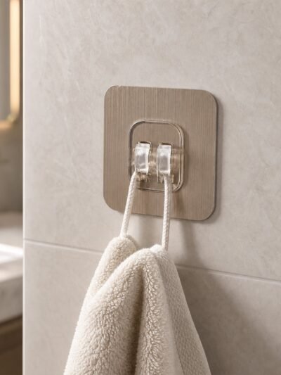 Adhesive Plastic Wall Hook � Strong Hold & Easy Installation