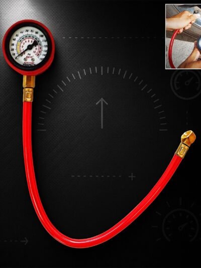 Tire Inflator Gauge – Heavy Duty Car Tyre Air Pressure | Carivox