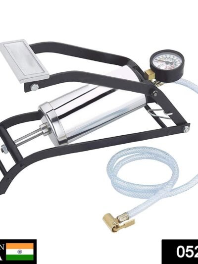 Steel Foot Pump – Heavy Duty Car & Bike Tire Inflator | Carivox