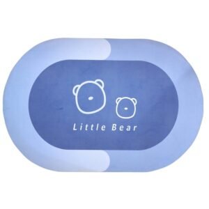 Bath Mat – Soft, Non-Slip and Cute Bear Print for Bathroom