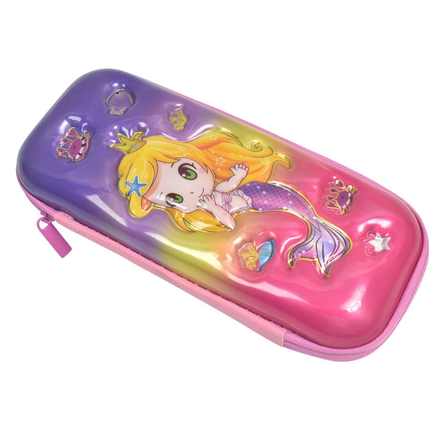 Cute Cartoon Pencil Case � Durable Hard Shell with Zipper