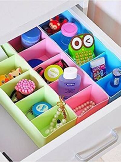 Drawer Organizer Box Set – 5 Grid Compartments (4-Piece) | Organivo