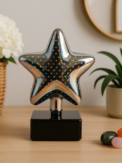 Star Shaped 3D Illusion LED Night Lamp – Multicolor Decorative Glow