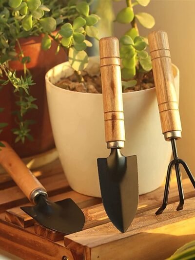 Garden Tool Set – 3-Piece Hand Cultivator, Trowel & Fork | XcelCraft