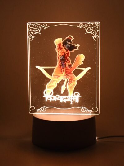 Lord Shree Ram 3D LED Night Lamp with Soft White Light