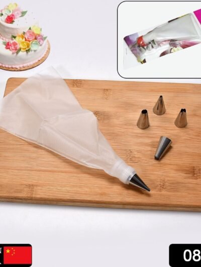 Cake Decorating Nozzle Set – Stainless Steel & Disposable Bags | Bake & Dwell