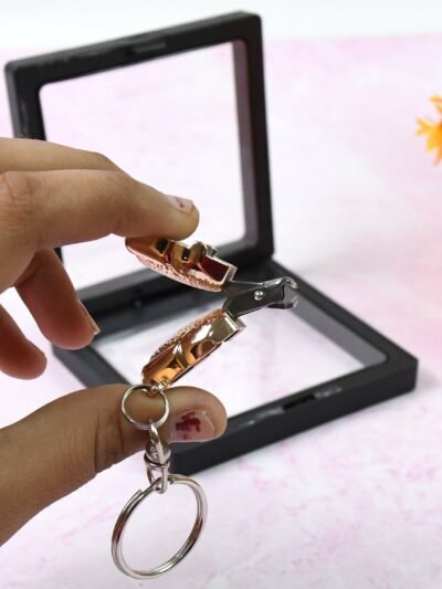 Nail Clipper Keychain – Compact 3D Floating Frame | AuriGlam