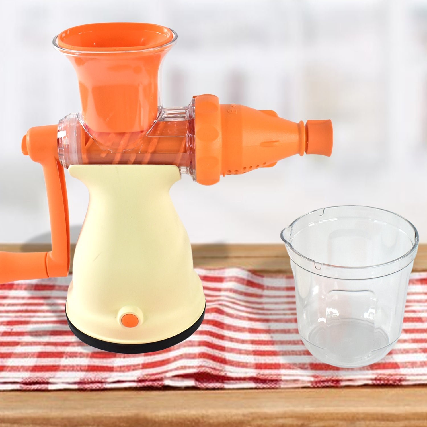 Manual Carrot Juicer – Heavy-Duty Vacuum Base for Easy Fresh Juice