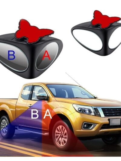 Car Blind Spot Mirror – 360° Rotation with HD Glass for Safety