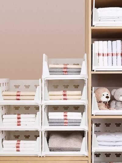 Stackable Storage Cart – 4-Layer Foldable Organizer | Organivo