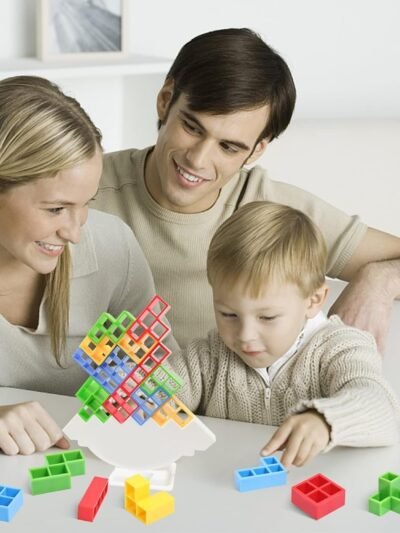 Tower Balance Game – 16 Pcs Skill Builder | Boardoria