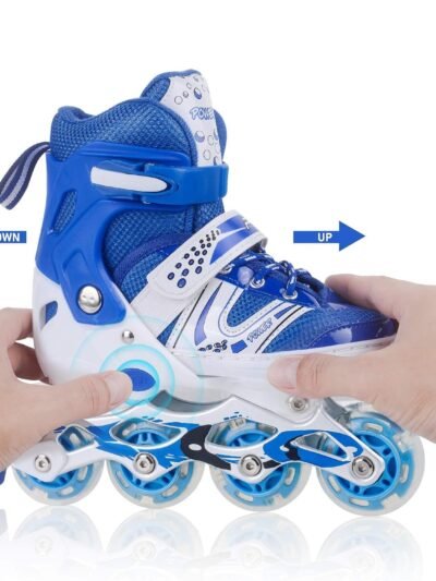 LED Inline Skates – Adjustable Flashing Wheels for All | FitFuzion