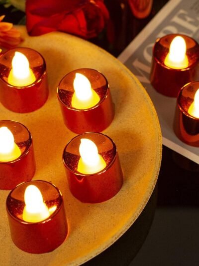 LED Diya – Smokeless Electric Candles 24 Pc Set | Styleva