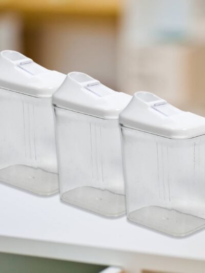 Kitchen Storage Jars Set – 3pc BPA-Free & Stackable | CookAura