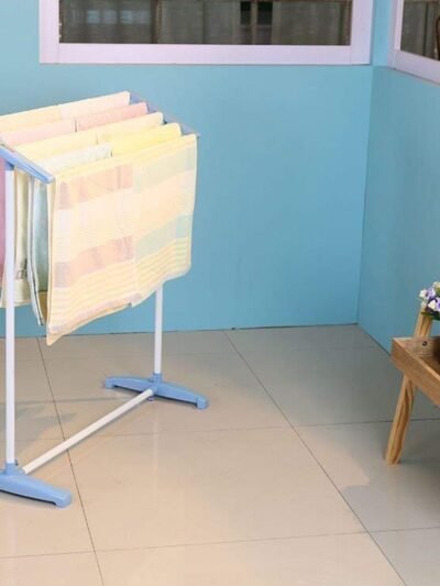 Portable Clothes Drying Rack – Foldable, Steel & Plastic | PHOBIA