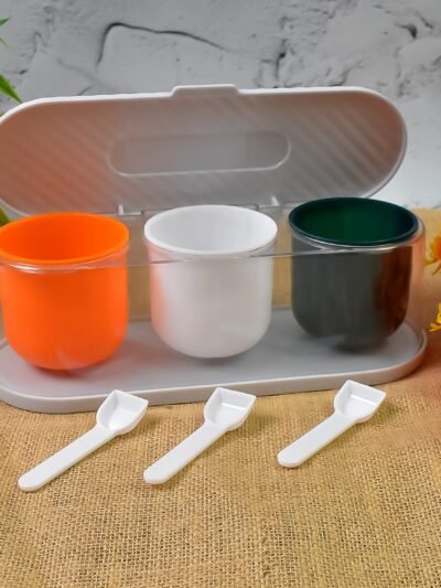 Spice Box � 3-Grid Masala Storage with Spoons | Tidy Table