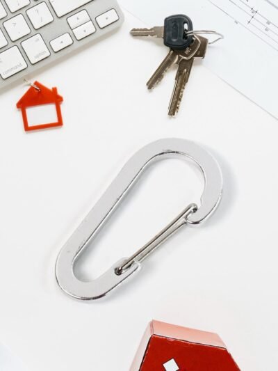 Small Snap Hook Clasps Loop Belt – Durable Steel Keychain Clip