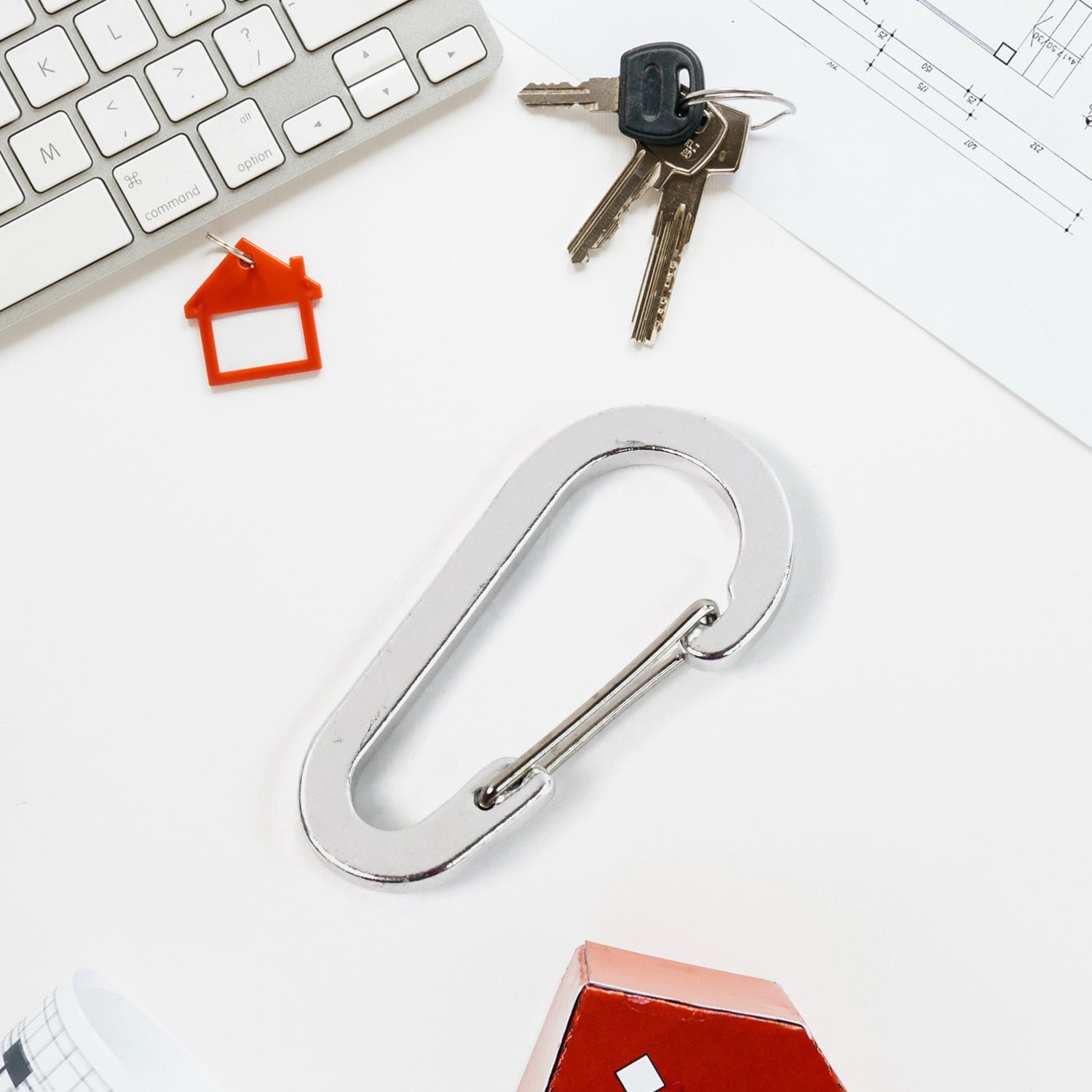 Small Snap Hook Clasps Loop Belt – Durable Steel Keychain Clip