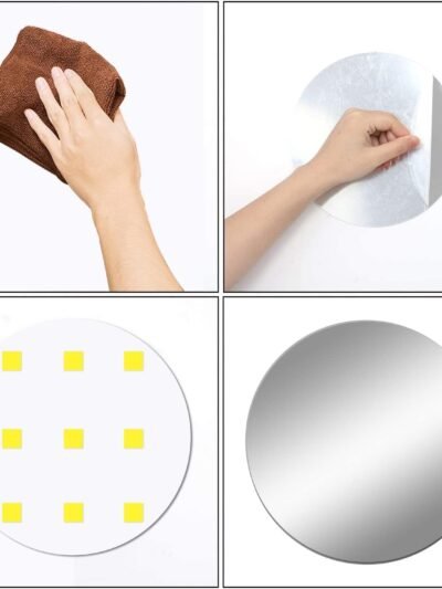 3D Mirror Wall Sticker – 30x30 cm Reflective Plastic | Styleva