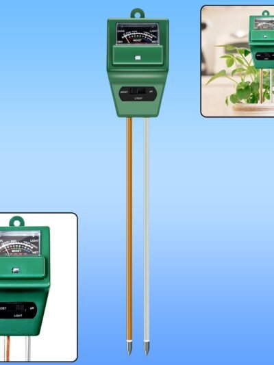Soil pH Meter – 3-in-1 Moisture & Light Tester | Grow Garden Tools