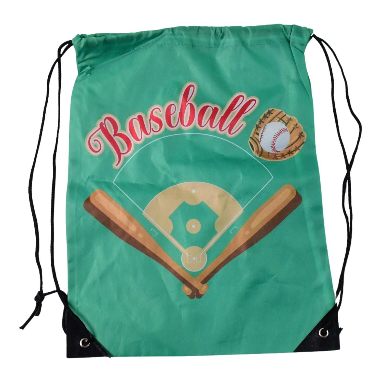 Water-Resistant Nylon Drawstring Backpack – Lightweight & Foldable