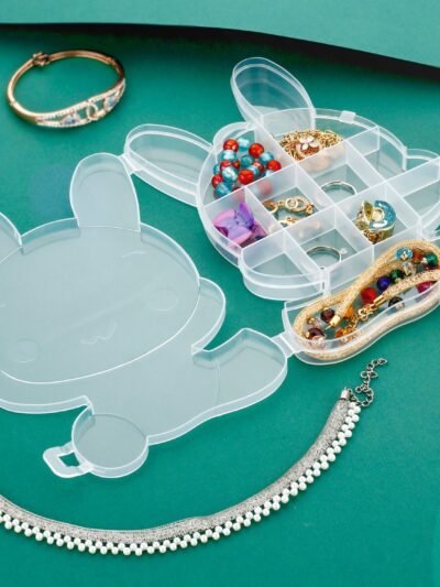 Bear Jewelry Organizer – Clear ABS Plastic Storage Box | Organivo