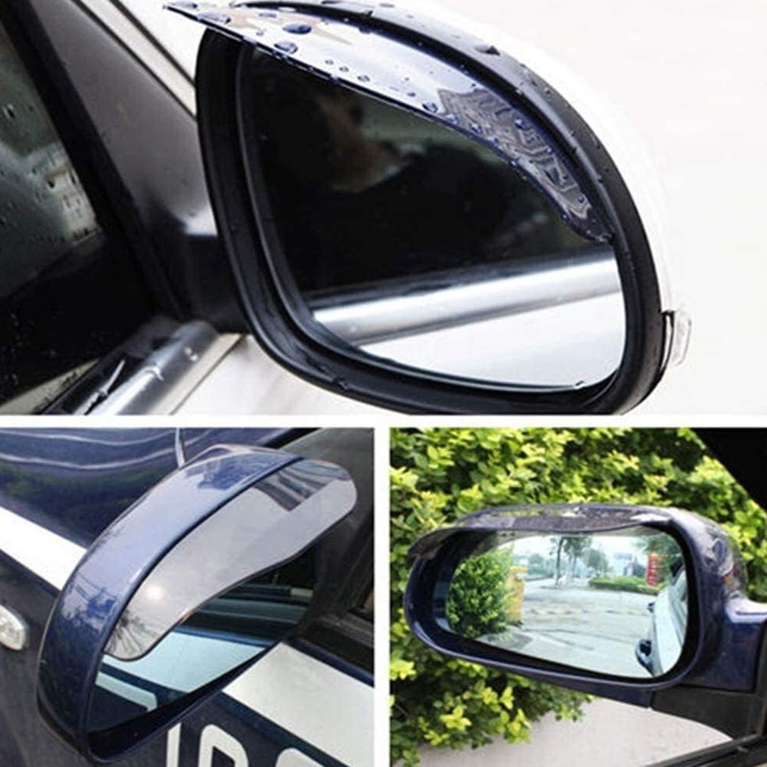 Car Rearview Mirror Rain Protector – Anti-Glare, All-Weather | Velvet Wheels