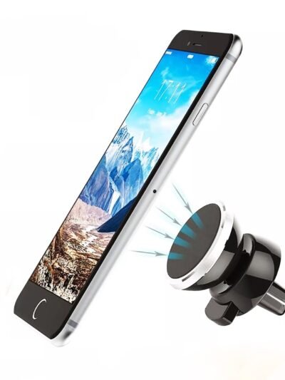 Universal Magnetic Car Mobile Holder – 360° Rotating Strong Grip