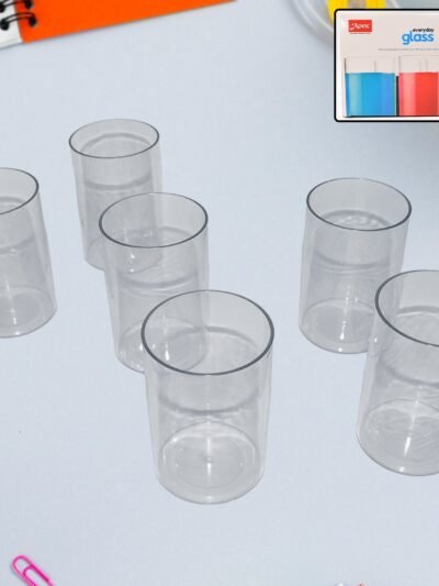 Durable Plastic Glass Set – 6 Lightweight, Unbreakable Tumblers