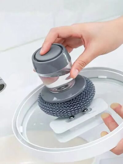 Soap Dispensing Dish Brush – Easy Kitchen Cleaning | VelvetBubbles
