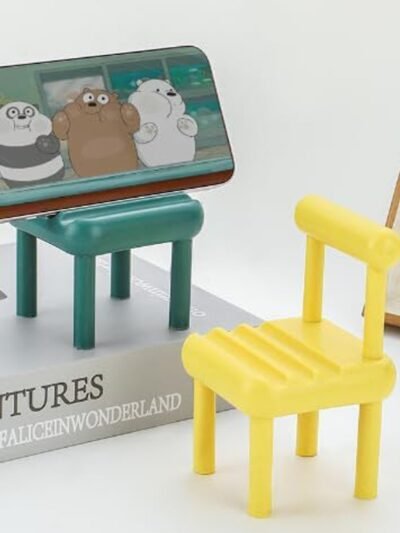 Mini Chair Phone Stand – Cute Wooden Desk Holder | Gambit