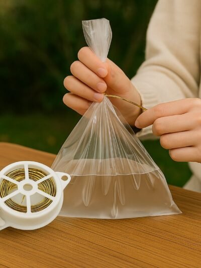 Multipurpose Twist Tie Roll – 30m Built-in Cutter for Garden & Home