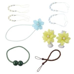 Decorative Curtain Tieback – Elegant Floral Beaded Rope