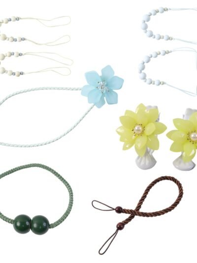 Decorative Curtain Tieback – Elegant Floral Beaded Rope