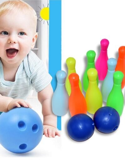 Bowling Game Set for Kids – 10 Pins & 2 Balls | Brain Horizon